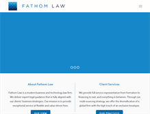 Tablet Screenshot of fathomlaw.com